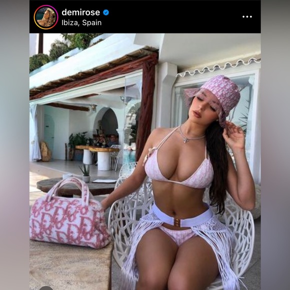 Auth Dior Pink Terry Cloth Trotter Monogram Mini Bag - Vintage - Picture 16 of 16